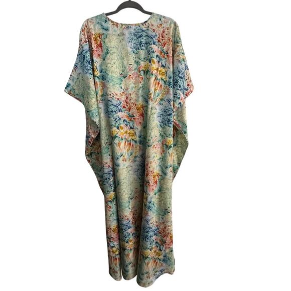 Vintage Collections ETC Women's  V-Neck kaftan swim coverup dress One Size - Picture 2 of 8